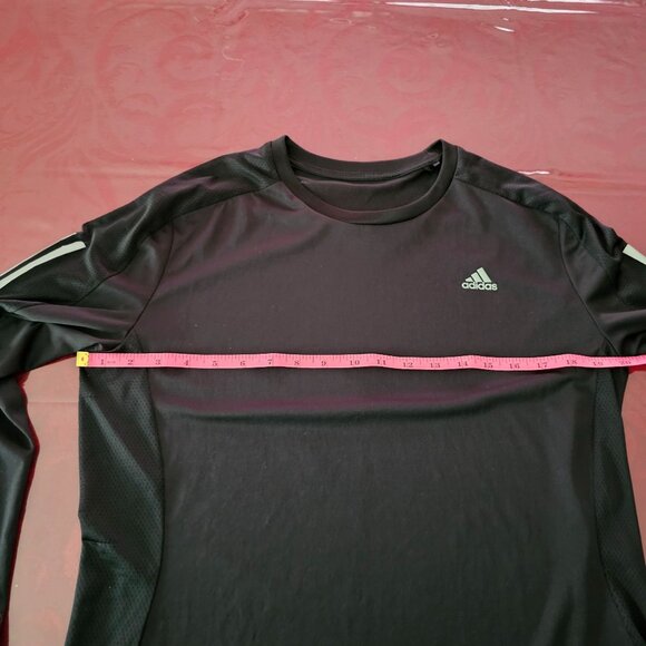 Adidas Womens Own The Run Long-Sleeve Black Shirt Sz L Running & Training - Picture 6 of 9